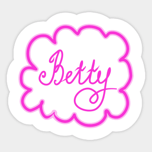 Betty. Female name. Sticker